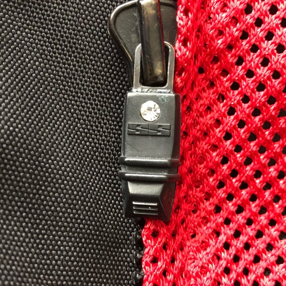 Speed & Strength black, red & white mesh motorcycle jacket w/ waterproof insert - Picture 12 of 15